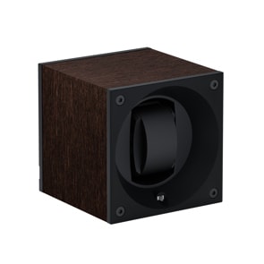 SwissKubik Masterbox Natürliches Wenge-Holz - 1 Uhr