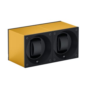 SwissKubik Masterbox Vergoldetes Aluminium - 2 Uhren
