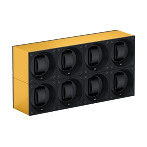 SwissKubik Masterbox Vergoldetes Aluminium - 8 Uhren