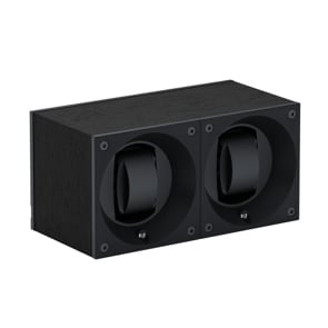 SwissKubik Masterbox Wenge-Holz Schwarz - 2 Uhren