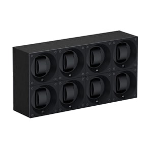 SwissKubik Masterbox Wenge-Holz Schwarz - 8 Uhren