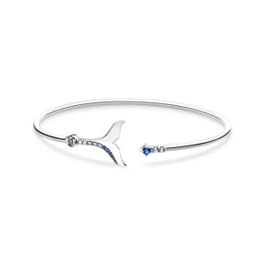 Thomas Sabo Armreif Schwanzflosse mit blauen Steinen