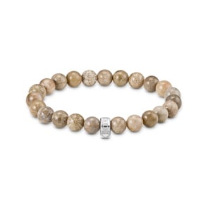 Thomas Sabo As We Are Armband mit Daisy Jaspis Beads Silber