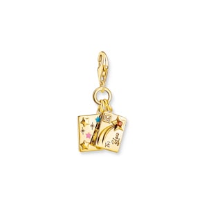 Thomas Sabo As We Enjoy Charm-Anhänger Brief mit Umschlag vergoldet