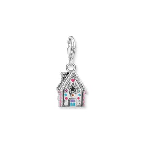 Thomas Sabo As We Enjoy Charm-Anhänger Lebkuchenhaus mit vielen Details Silber