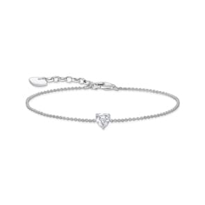 Thomas Sabo Basics Armband mit weissem Zirkonia-Herz Silber