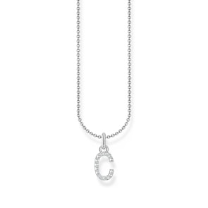 Thomas Sabo Basics Chaîne à breloque lettre C , argent