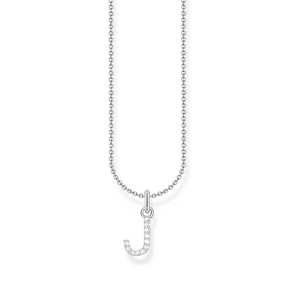 Thomas Sabo Basics Chaîne à breloque lettre J, argent