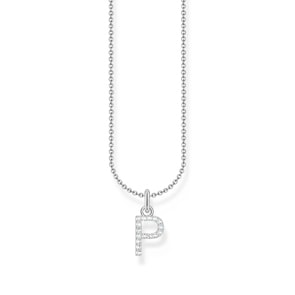 Thomas Sabo Basics Chaîne à breloque lettre P, argent