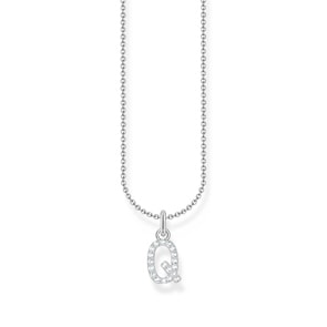 Thomas Sabo Basics Chaîne à breloque lettre Q, argent