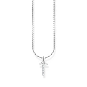 Thomas Sabo Basics Kette mit Buchstaben-Anhänger T Silber