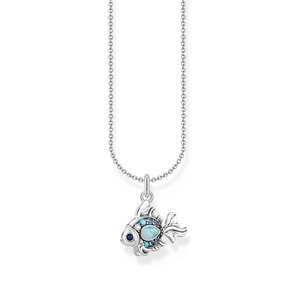 Thomas Sabo Basics Kette mit Fisch-Anhänger Silber