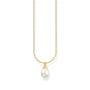 Thomas Sabo Basics Kette mit Perlen-Anhänger vergoldet