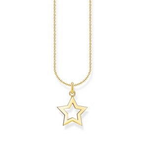 Thomas Sabo Basics Kette mit Stern-Anhänger vergoldet
