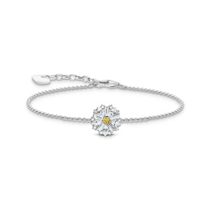Thomas Sabo Blooming Skies Silver flower bracelet Lovely Daisy with stones