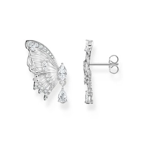 Thomas Sabo Blooming Skies Ohrstecker Schmetterling Butterfly Paradise mit Steinen Silber