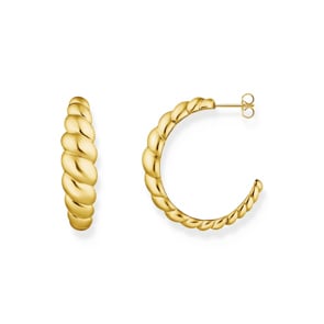 Thomas Sabo Bold Elegance Creolen organische Formen vergoldet