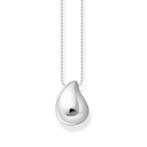 Thomas Sabo Bold Elegance Kette mit Anhänger in organischer Tropfenform Silber