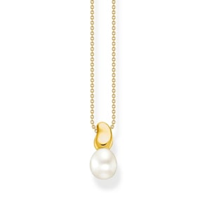 Thomas Sabo Bold Elegance Kette mit Perlen-Anhänger Natural Beauty vergoldet
