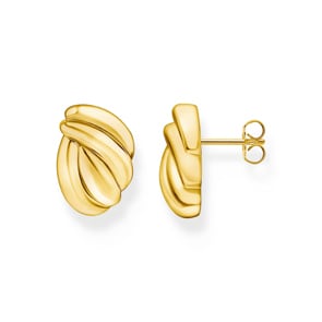 Thomas Sabo Bold Elegance Ohrstecker organische Formen klein vergoldet