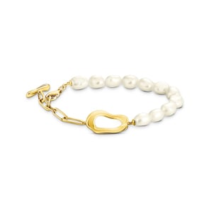 Thomas Sabo Bold Elegance Perlenarmband Natural Beauty vergoldet