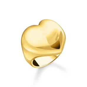 Thomas Sabo Bold Elegance Ring in Herzform vergoldet