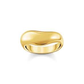 Thomas Sabo Bold Elegance Bague plaquée or de forme organique