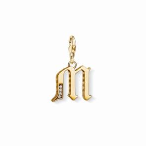 Thomas Sabo Pendentif Charm Lettre M Or