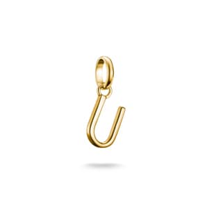 Thomas Sabo Charm pendant letter U Connect gold-plated