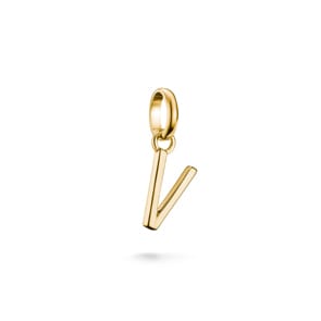 Thomas Sabo Charm pendant letter V Connect gold-plated
