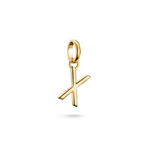 Thomas Sabo Charm pendant letter X Connect gold-plated