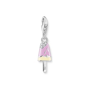 Thomas Sabo Pendentif Charm glace multicolore avec pierres blanches argent 925