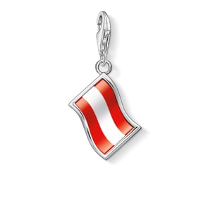 Thomas Sabo Pendentif Charm Drapeau Autriche