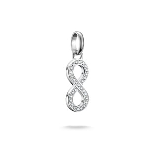Thomas Sabo Charm-Anhänger Infinity-Zeichen mit Steinen Connect Silber