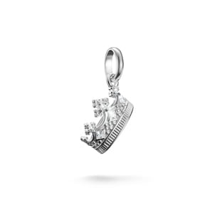 Thomas Sabo Charm-Anhänger Krone mit Steinen Connect Silber