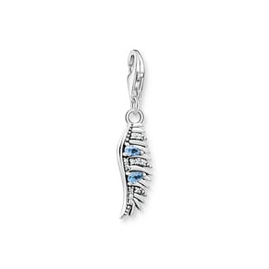 Thomas Sabo Pendentif Charm plume de Phénix avec pierres bleues argent
