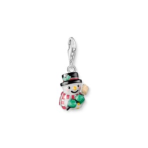 Thomas Sabo Pendentif charm bonhomme de neige argent