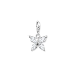 Thomas Sabo Charm Club  Charm-Anhänger Schmetterling weiße Steine