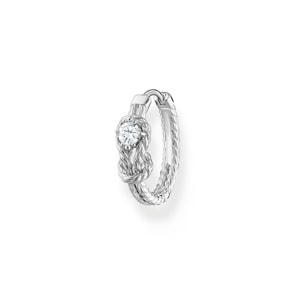 Thomas Sabo Charm Club Créole unique corde avec noeud argent