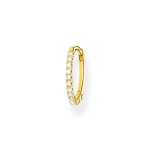 Thomas Sabo Charm Club Créole unique blanche pierres or