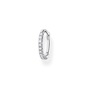 Thomas Sabo Charm Club Créole unique Pierres blanches argent