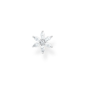 Thomas Sabo Charm Club Einzel Ohrstecker Blume weisse Steine