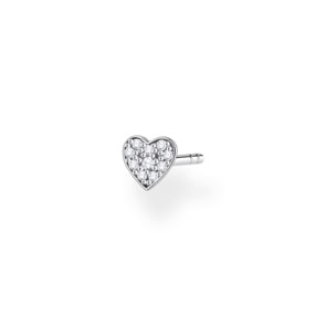 Thomas Sabo Charm Club Einzel Ohrstecker Herz pavé silber