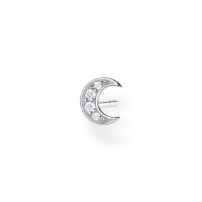Thomas Sabo Charm Club Einzel Ohrstecker Mond pavé silber