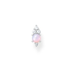 Thomas Sabo Charm Club Einzel Ohrstecker Vintage Opal-Imitation rosa schimmernd