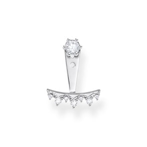 Thomas Sabo Charm Club Einzel Ohrstecker weisse Steine silber