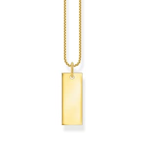 Thomas Sabo Charm Club Kette Column-Tag vergoldet