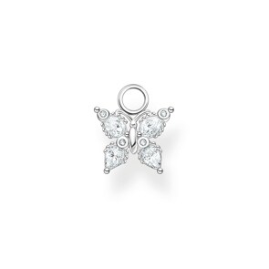 Thomas Sabo Charm Club Ohrring Anhänger Schmetterling weisse Steine