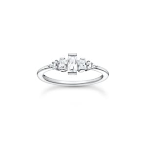 Thomas Sabo Charm Club Ring Vintage weisse Steine silber