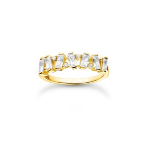 Thomas Sabo Charm Club Ring weisse Steine gold